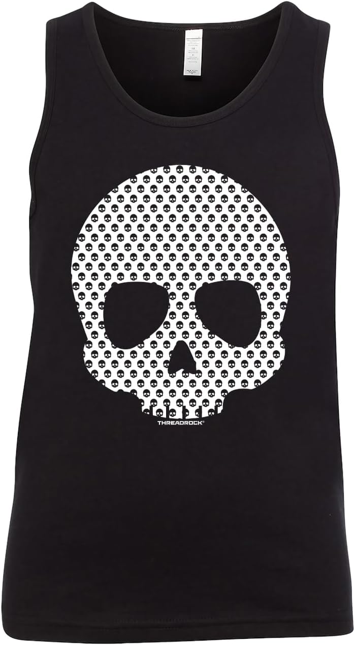 Threadrock Store Kids Skull Made of Skulls Youth Tank Top - Image 1
